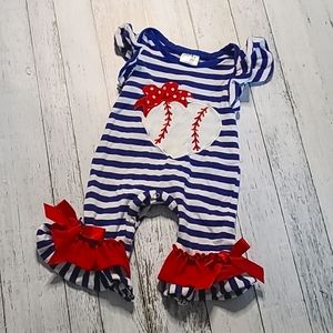 Baseball Romper
